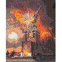 Алмазна мозаїка Палаючий кремль 40*50 см OD 3215