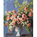 Алмазна мозаїка Півонії у вазі 40*50 см OD 3239