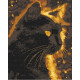 Алмазна мозаїка  Чорний кіт 40*50 см OD 3301
