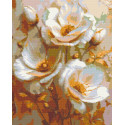 Алмазна мозаїка Білі квіти  40*50 см OD 3302