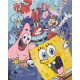 Алмазна мозаїка Герої Губка Боб. Мультфільми 40*50 см OD 3318