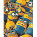 Алмазна мозаїка Герої кіно. Жовті міньони 40*50 см OD 3400
