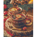Алмазна мозаїка  Новорічний глінтвейн 40*50 см OD 3414