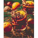 Алмазна мозаїка Новорічний напій глінтвейн 40*50 см OD 3415