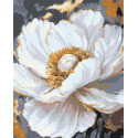 Алмазна мозаїка  Біла півонія 40*50 см OD 3429