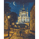Алмазна мозаїка Вечірній Київ 40*50 см OD 3473