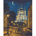 Алмазна мозаїка Вечірній Київ 40*50 см OD 3473