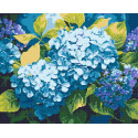 Алмазна мозаїка Блакитна гортензія 40*50 см OD 3489