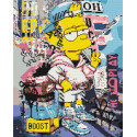Алмазна мозаїка  Барт Сімпсон 40*50 см OD3501