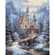 Алмазна мозаїка Пейзаж. Зимовий замок 40*50 см OD 3553