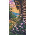 Алмазна мозаїка Квітковий літній вечір 40*80 см OD 5114