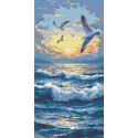 Алмазна мозаїка Політ на хвилях 40*80 см OD 5125