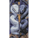 Алмазна мозаїка Стражі меча (змії) 40*80 см Орігамі OD 5136