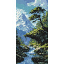 Алмазна мозаїка Карпатський пейзаж 40*80 см Орігамі OD 5157