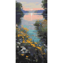 Алмазна мозаїка  Літні барви природи 40*80 см OD 5171