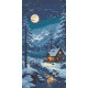 Алмазна мозаїка Зимовий нічний затишок 40*80 см OD 5178