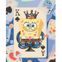 Алмазна мозаїка Спанчбоб - король океану 40*50 см OD 6010