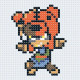 Дитяча алмазна мозаїка Бравл Старс Ніта 10*10 см