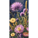 Алмазна мозаїка Польові квіти 40*80 см Орігамі OD 5164