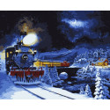 Картина за номерами Поїзд до зимової казки 40х50 см PN5252