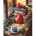 Картина за номерами Різдвяний натюрморт LW 3097 40*50 см