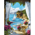 Картина за номерами Сонячна гавань 30*40см  КНО2798