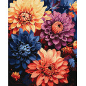 Картина за номерами Барвисті жоржини 40х50см КНО3248