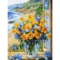 Картина за номерами Квіткове узбережжя 30х40см КНО3301