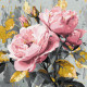 Картина за номерами Делікатна краса з фарбами металік 40х40см КНО3346