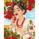 Картина за номерами Червона калина 40*50см  КНО4575