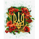 Картина за номерами  Квітучий тризуб 40х50см КНО5009