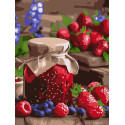 Картина за номерами Малинове варення 30х40 см КНО5692