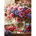 Картина за номерами Букет і фрукти 30х40 см КНО5693