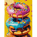 Картина за номерами Смачненькі пончики 30х40 см КНО5720