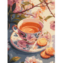 Картина за номерами Квітковий чай 30х40см КНО5722