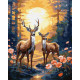 Картина за номерами Граціозні олені 40х50см  КНО6602