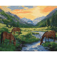 Картина за номерами Передсвітанковий час 40х50см  КНО6605