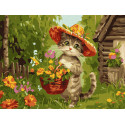 Картина за номерами Милий садівник 30х40см КНО6635
