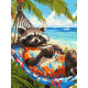 Картина за номерами Тропічний відпочинок 30х40см  КНО6652