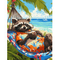 Картина за номерами Тропічний відпочинок 30х40см  КНО6652