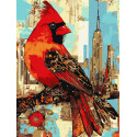 Картина за номерами Міська пташка 30х40см  КНО6732
