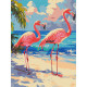 Картина за номерами Рожеві фламінго 30*40см  КНО6775