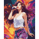 Картина за номерами Чарівна співачка 40х50 см КНО8374