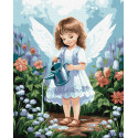 Картина за номерами Янголятко в саду 40х50см КНО8384