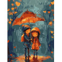 Картина за номерами Під парасолькою 30х40см КНО8472