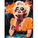 Картина за номерами Монро в Голлівуді 30х40см  КНО8567
