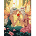 Картина за номерами Феї серед квітів 30х40см  КНО8575