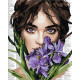 Картина за номерами Барвиста поезія: Фіолетові іриси 40*50см  КНО8593
