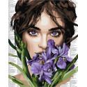 Картина за номерами Барвиста поезія: Фіолетові іриси 40*50см  КНО8593