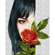 Картина за номерами Барвиста поезія: Червона троянда 40*50см  КНО8610